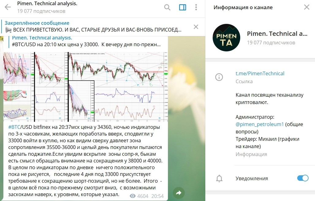 Телеграмм канал Михаила Пименова