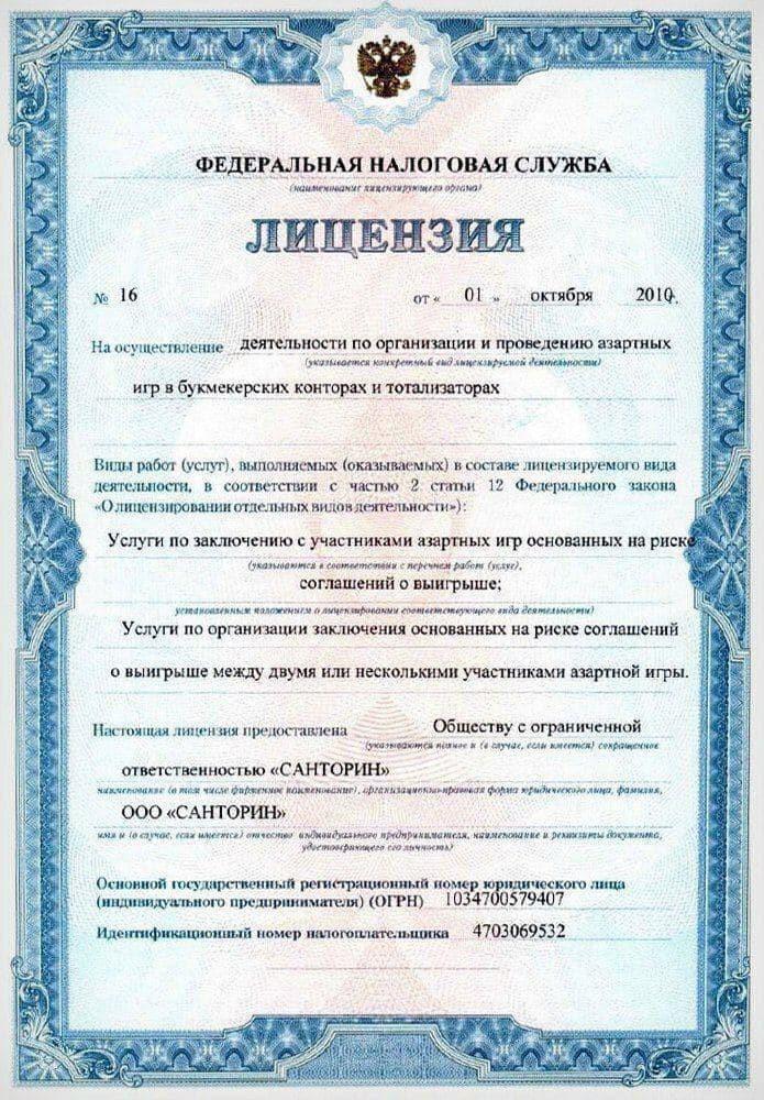 Лицензия на деятельность Mikhail Инвестиции