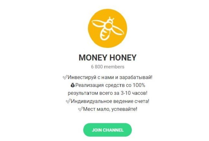 Телеграмм – канал MONEY HONEY