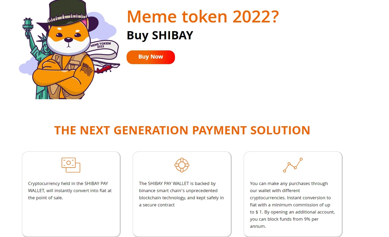 Официальный сайт проекта Shibay Pay