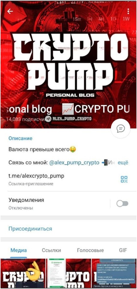 Телеграм канал Alex pump crypto
