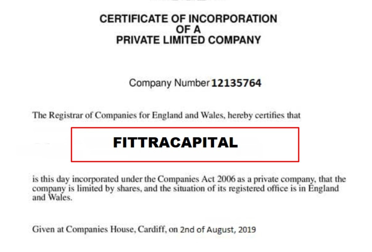Fittracapital сертификат