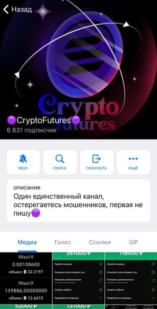 Телеграмм канал Crypto Futures