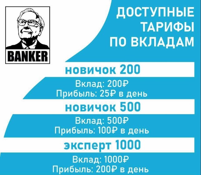 Тарифы на проекте Banker