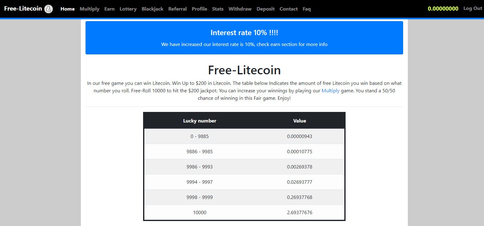 заработок на Free-Litecoin.com