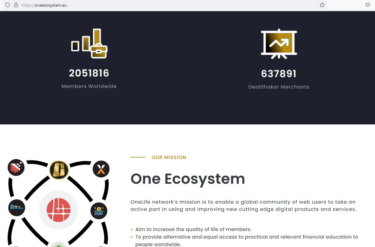 OneCoin проект OneEcosystem