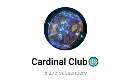 Телеграм-канал проекта Cardinal Club