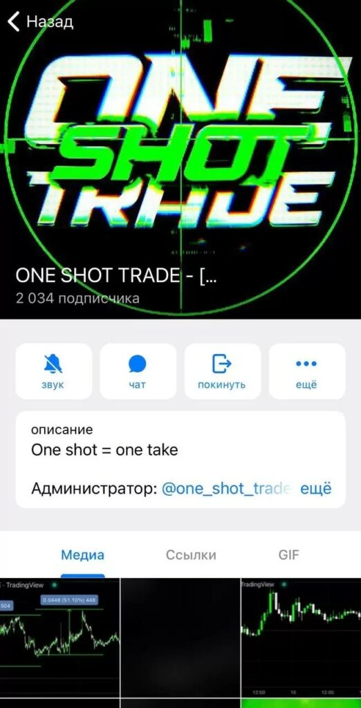Телеграм One Shot Trade