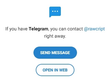 Телеграмм Raw Cript