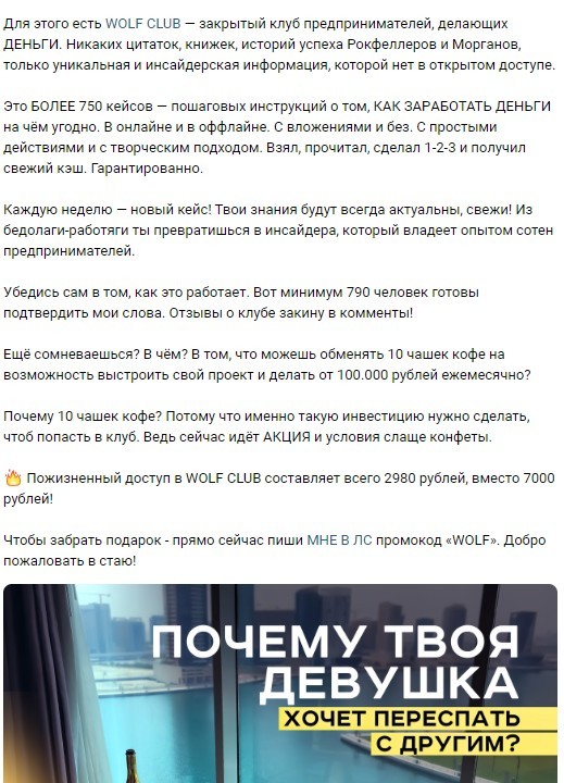 Обзор проекта WOLF CLUB Юрий Бойцов