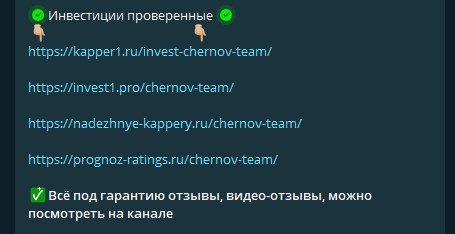 Chernov Team инвестиции