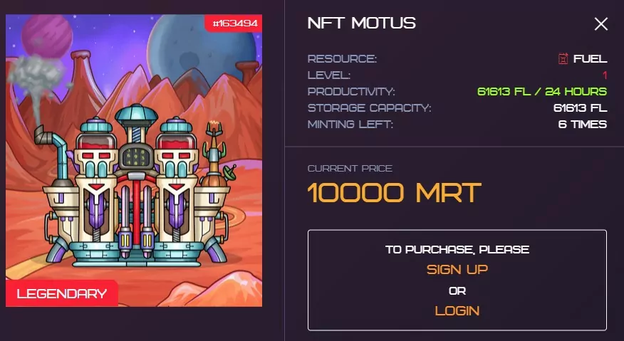 Обзор игры Age of Mars NFT Game