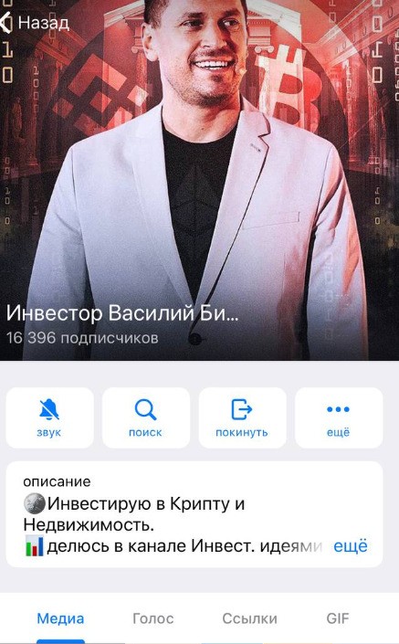 Информация о канале Василия Бифова