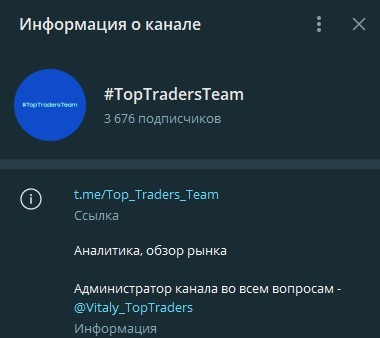 Top Traders Team информация о канале