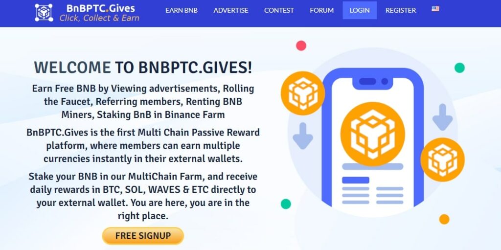 Bnbptc Gives веб платформа
