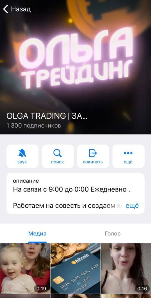 Olga trading инфо