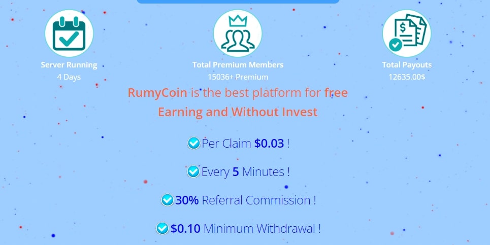 Сайт Rumycoin