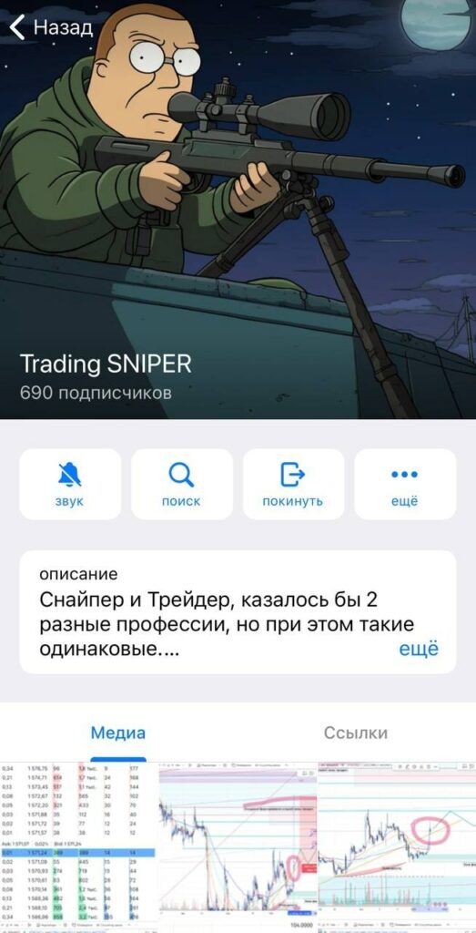 Trading SNIPER – блог в Телеграме
