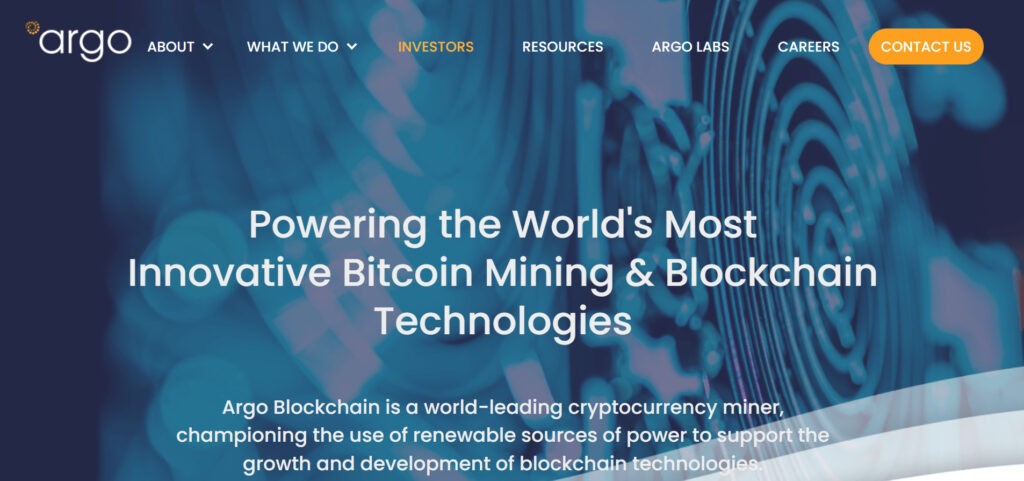 Сайт майнера Argo Blockchain