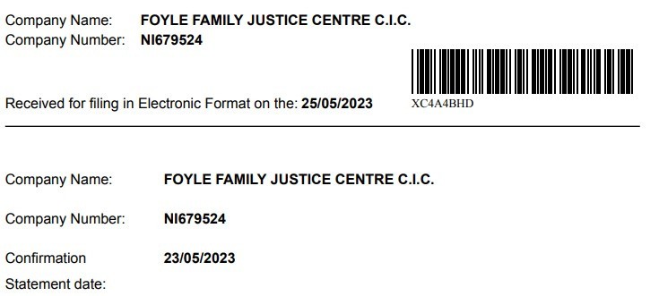 Проверка проекта Foyle Family Justice Centre